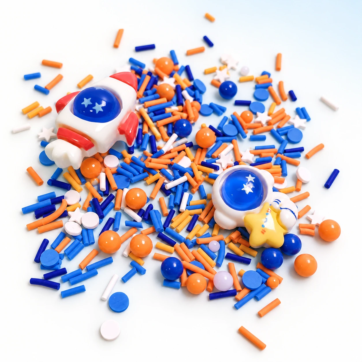 Astronaut & Blue Sprinkle Filler Mix on a bright white studio background, SLM680