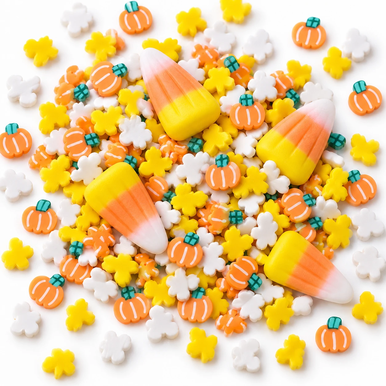 Detail visualization of candy corn & pumpkin filler mix, SLM574