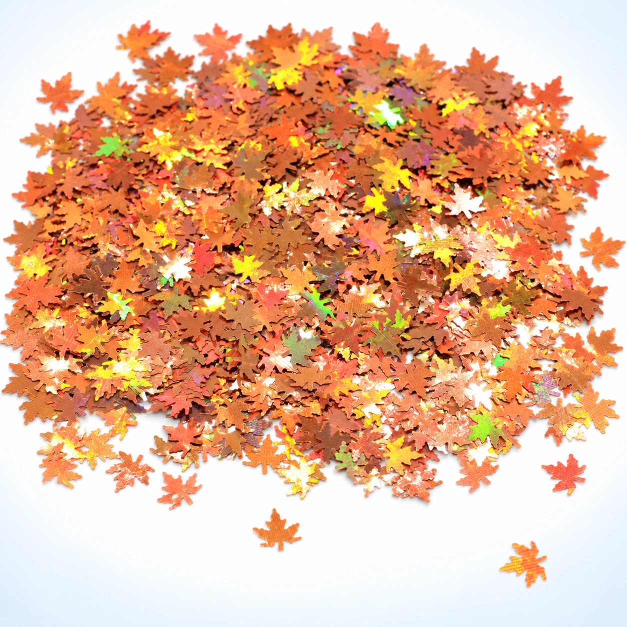 Autumn Maple Leaf Sequins MA119 on a clean light studio background