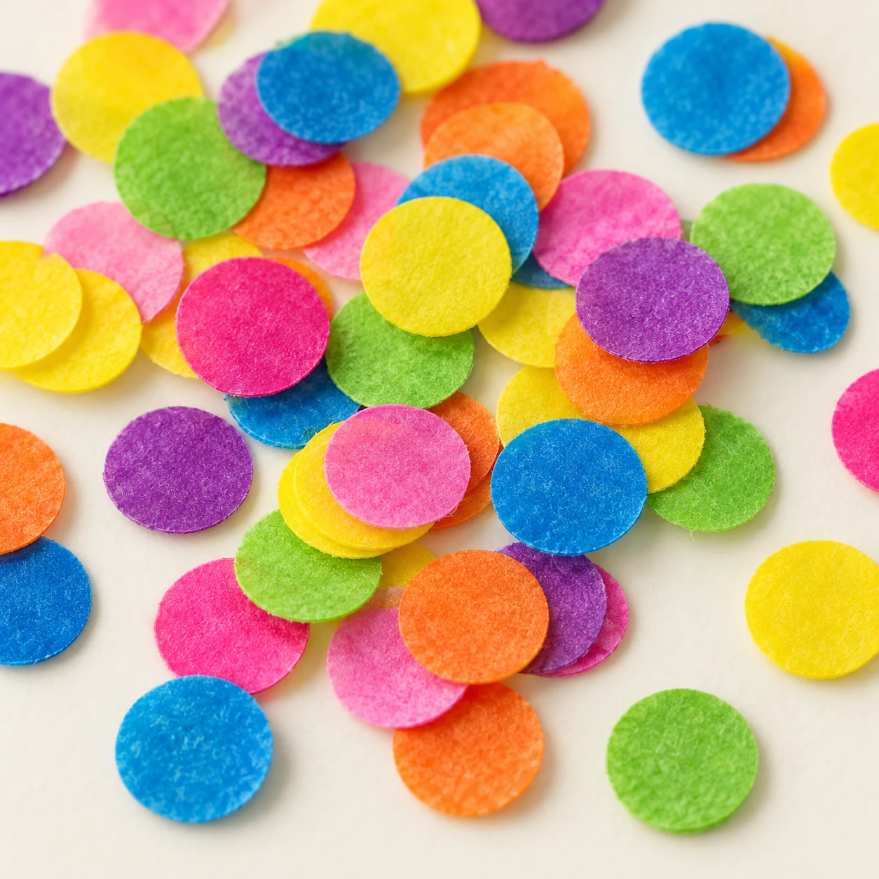 Bright Multicolor Round Confetti MA261 close-up showing the decorative shape and finish