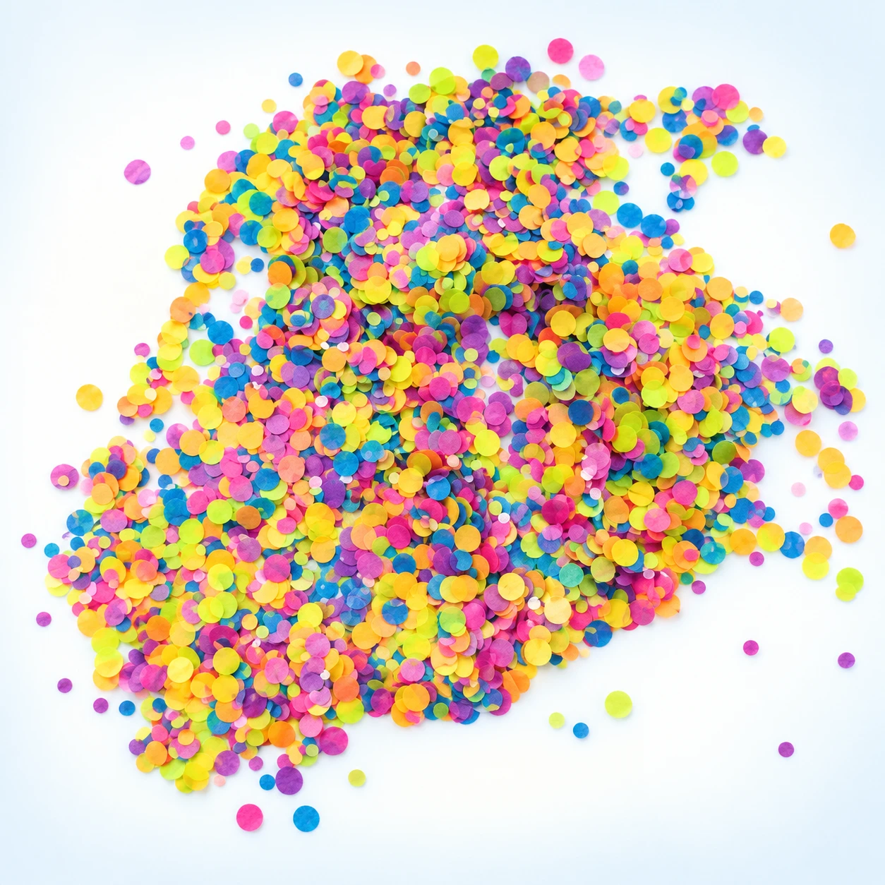 Bright Multicolor Round Confetti MA261 on a clean light studio background