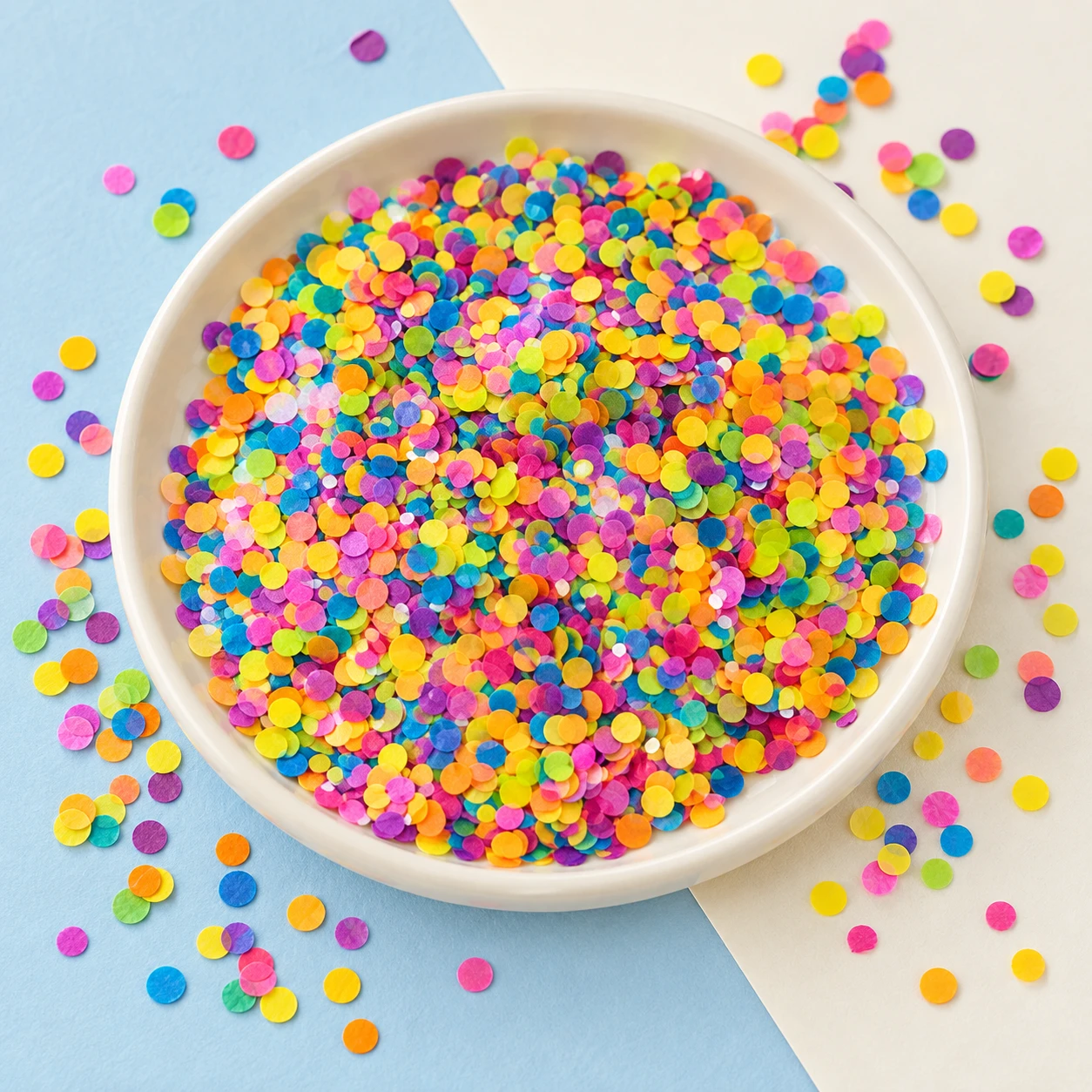 Bright Multicolor Round Confetti MA261 displayed for assortment selection