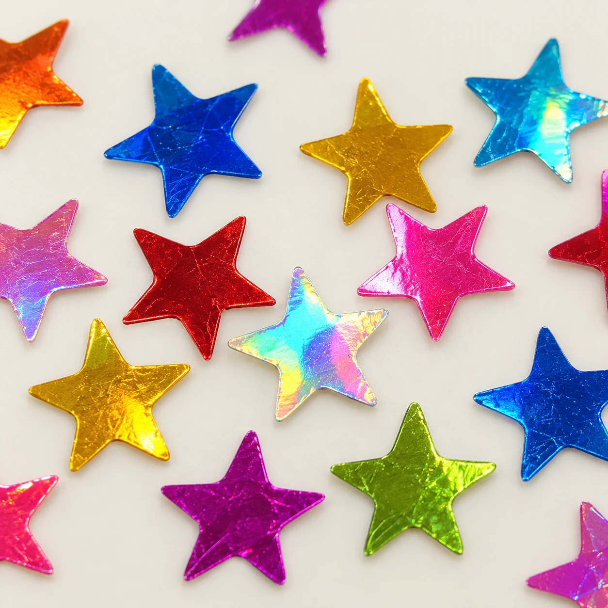 Bright Multicolor Star Confetti MA301 close-up showing the decorative shape and finish