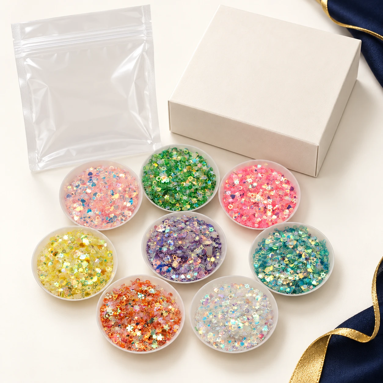 Color Collection Craft Sequin Mixes MA155 with illustrative private-label packaging
