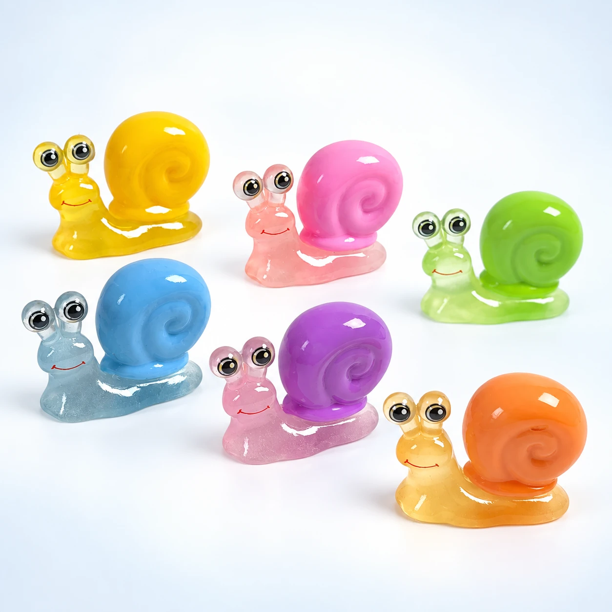 Colorful Snail Resin Miniatures RW002200 on a clean light studio background