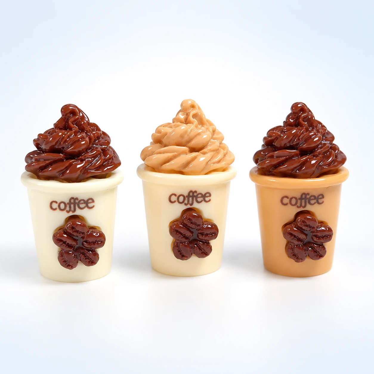 Cream-Topped Coffee Resin Miniatures RW003696 on a clean light studio background