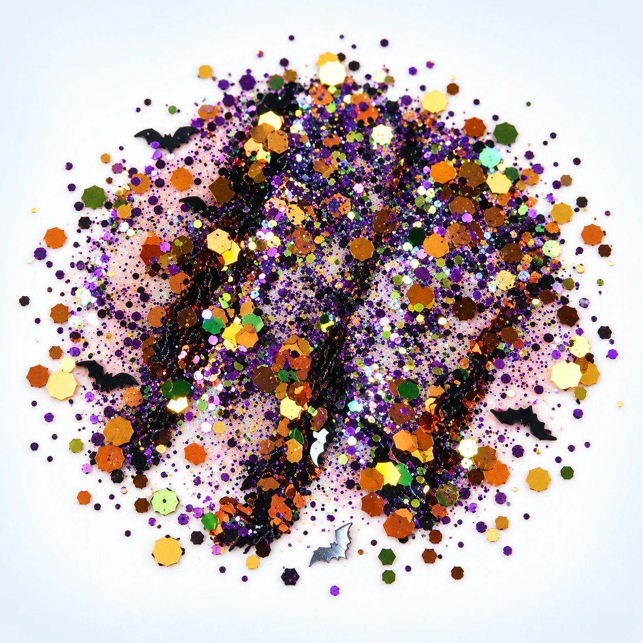 Dark Multicolor Chunky Glitter Mix MA170 on a clean light studio background