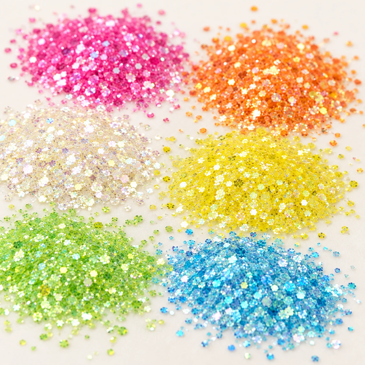 Fine Glitter Color Collection MA195 close-up showing the decorative shape and finish