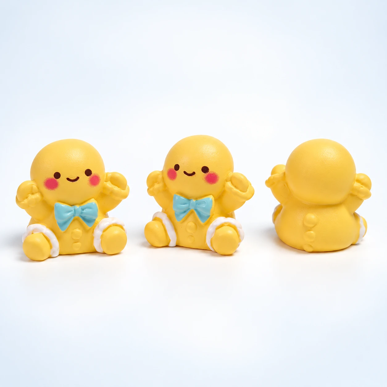 Gingerbread Figure Resin Charms RW001884 on a clean light studio background