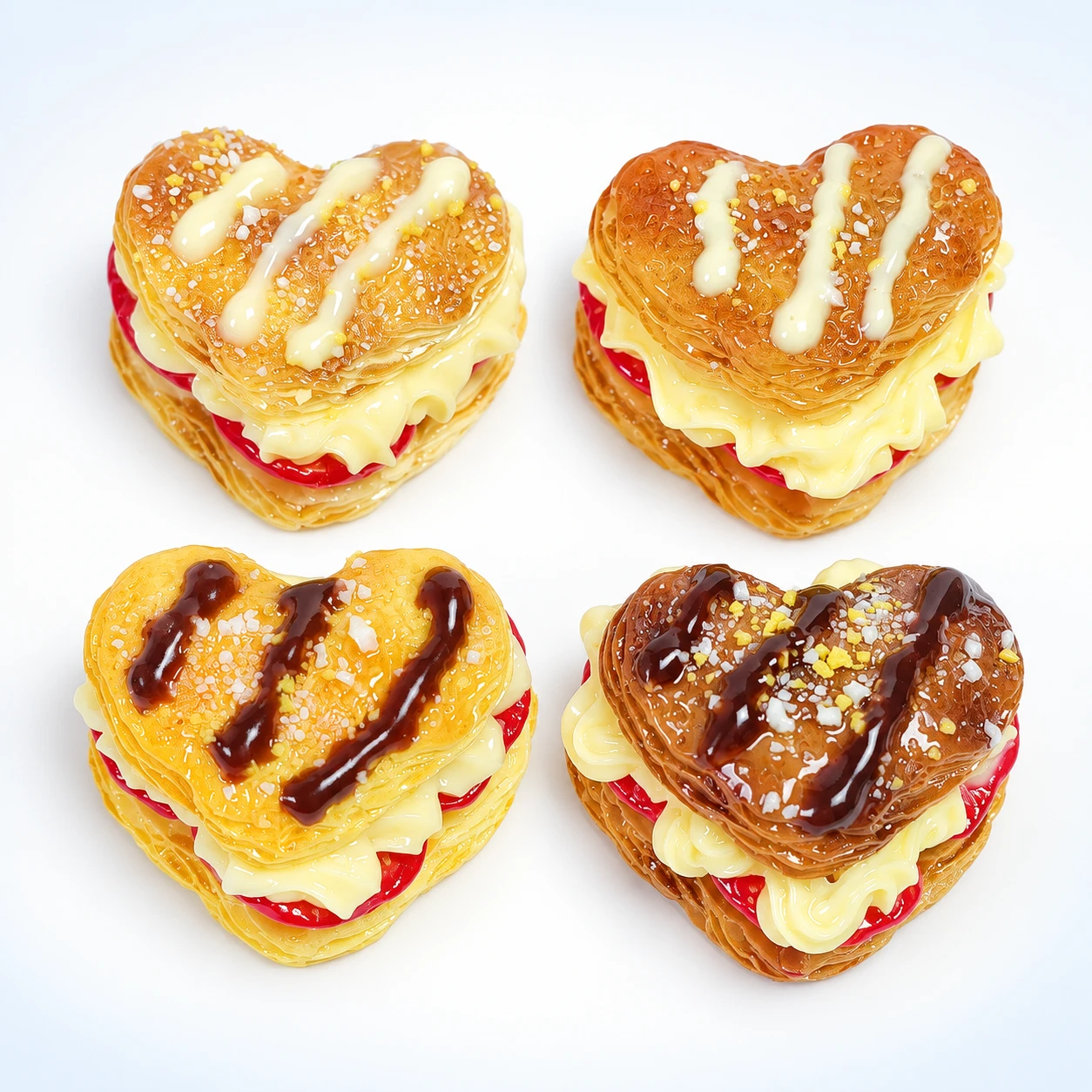 Heart Cake Resin Miniatures RW001821 on a clean light studio background