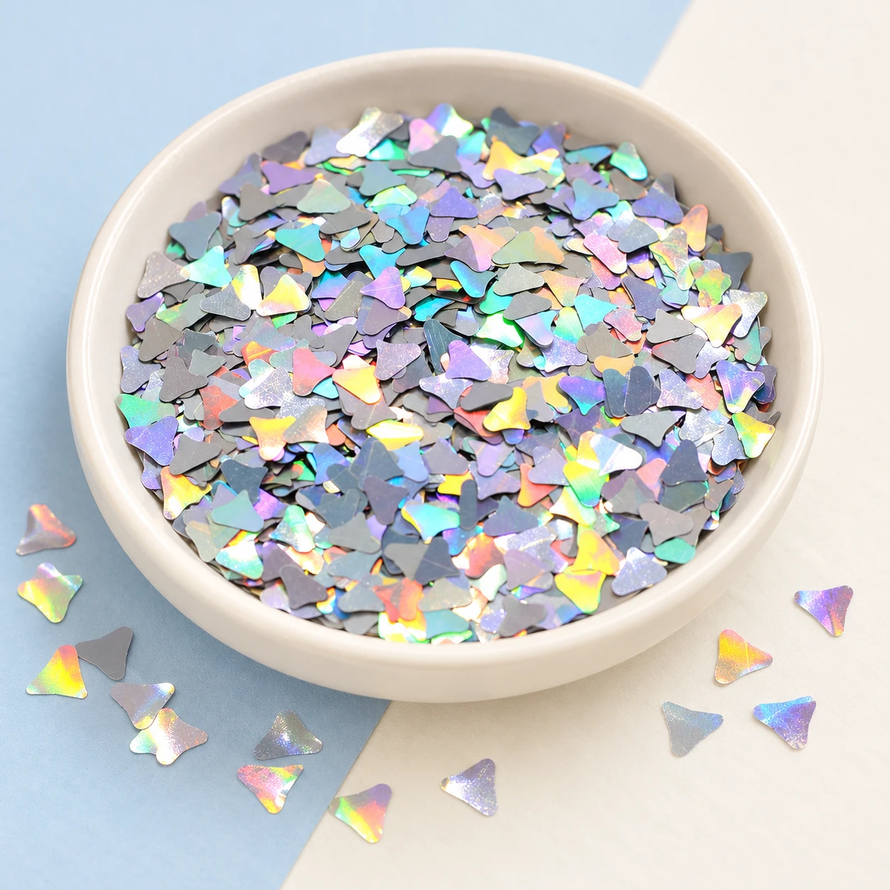 Iridescent Diamond Confetti Sequins MA110 displayed for assortment selection