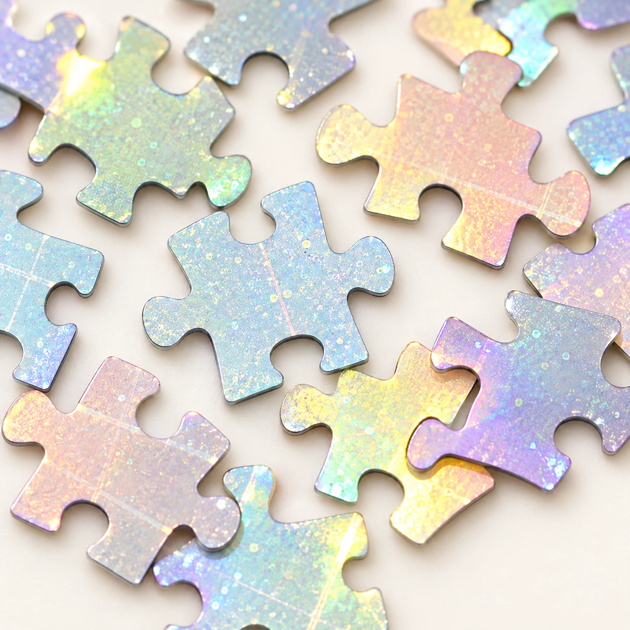 Iridescent Puzzle Piece Sequins MA098 close-up showing the decorative shape and finish