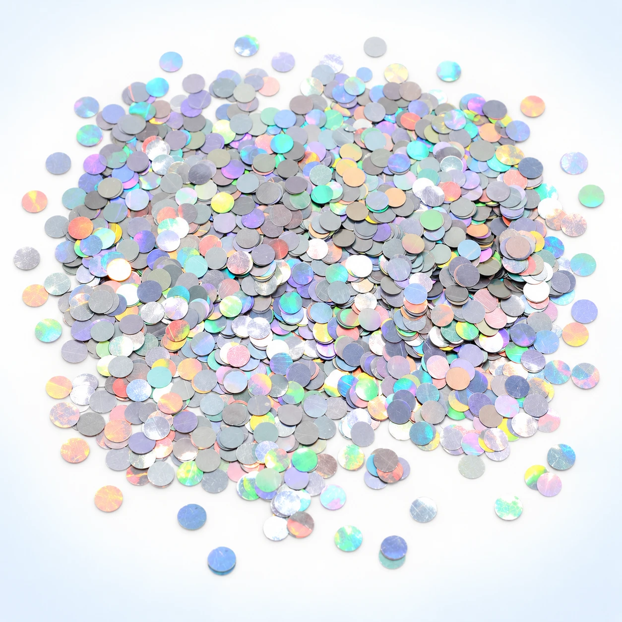 Iridescent Round Disc Sequins MA111 on a clean light studio background