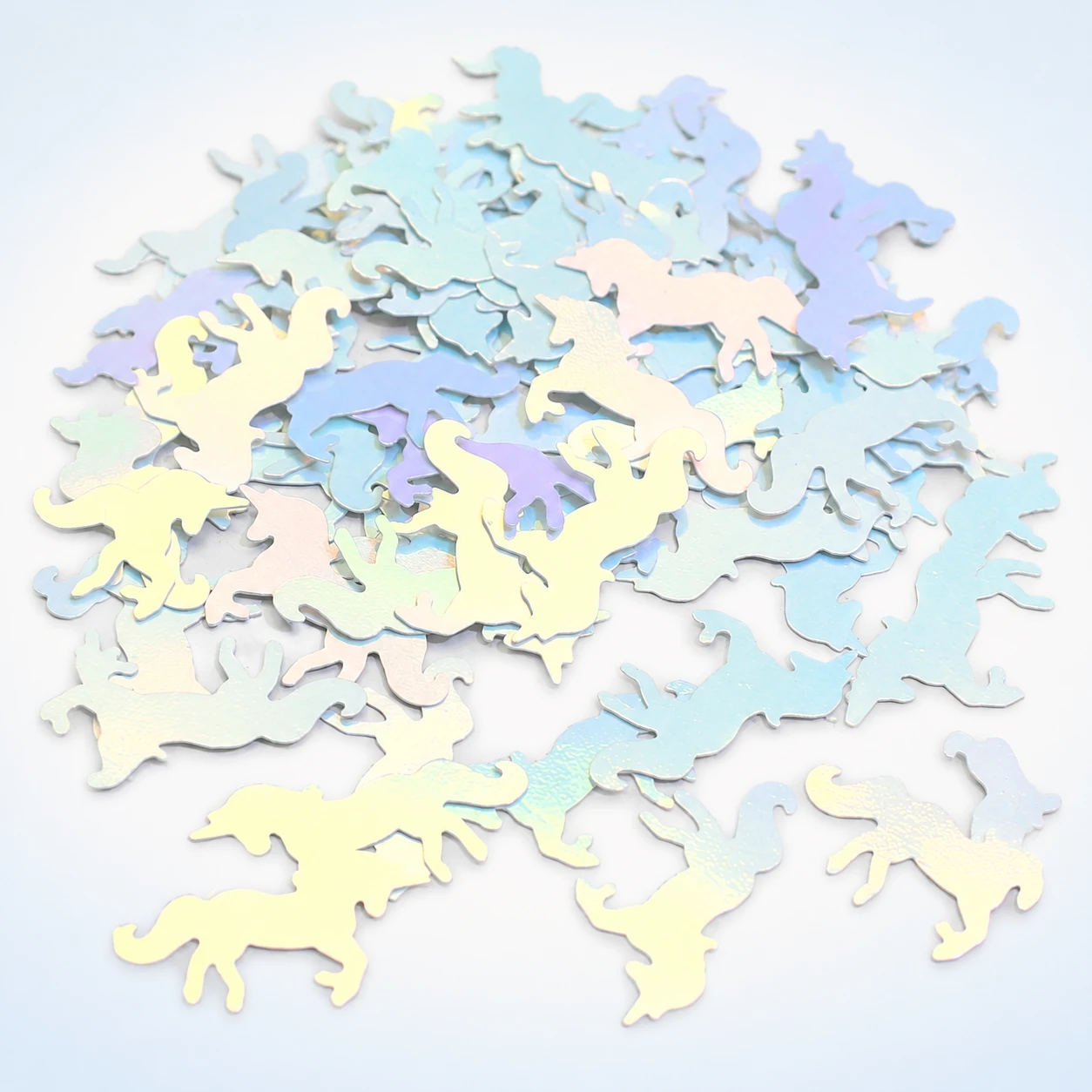 Large Iridescent Unicorn Sequins MA101 on a clean light studio background