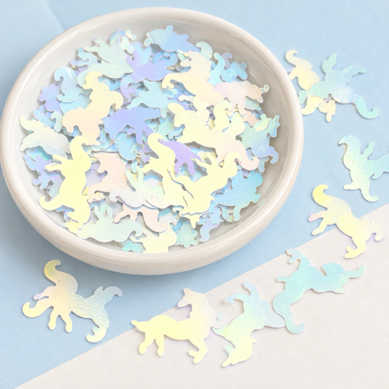 Large Iridescent Unicorn Sequins MA101 displayed for assortment selection