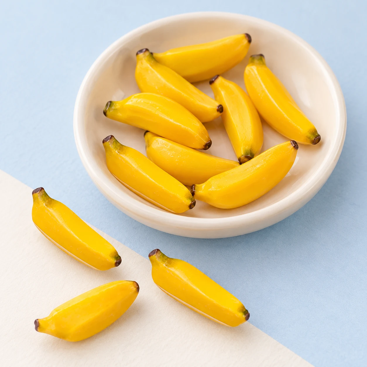 Mini Banana Resin Charms RW003268 displayed for assortment selection