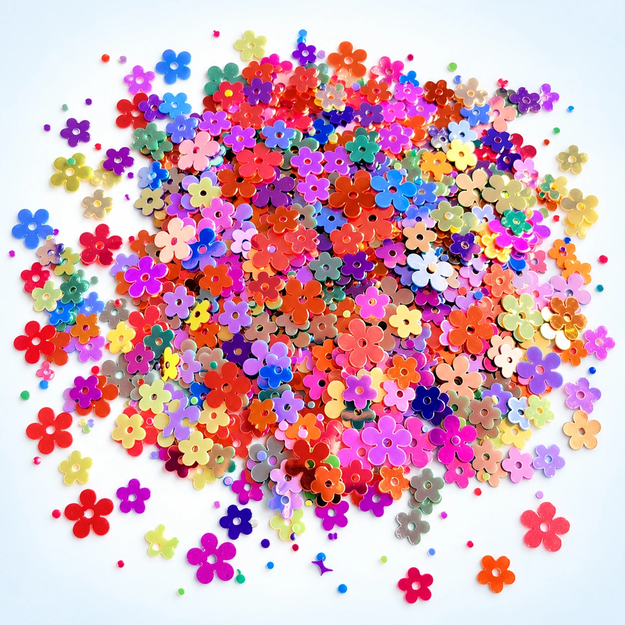 Mini Flat Flower Sequins MA024 on a clean light studio background
