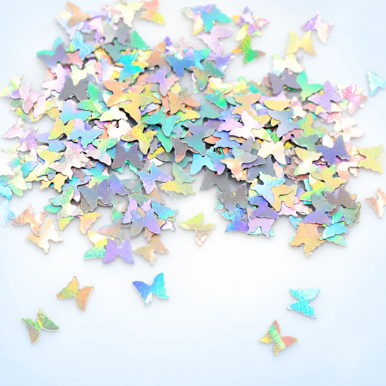 Mini Iridescent Butterfly Sequins MA067 on a clean light studio background