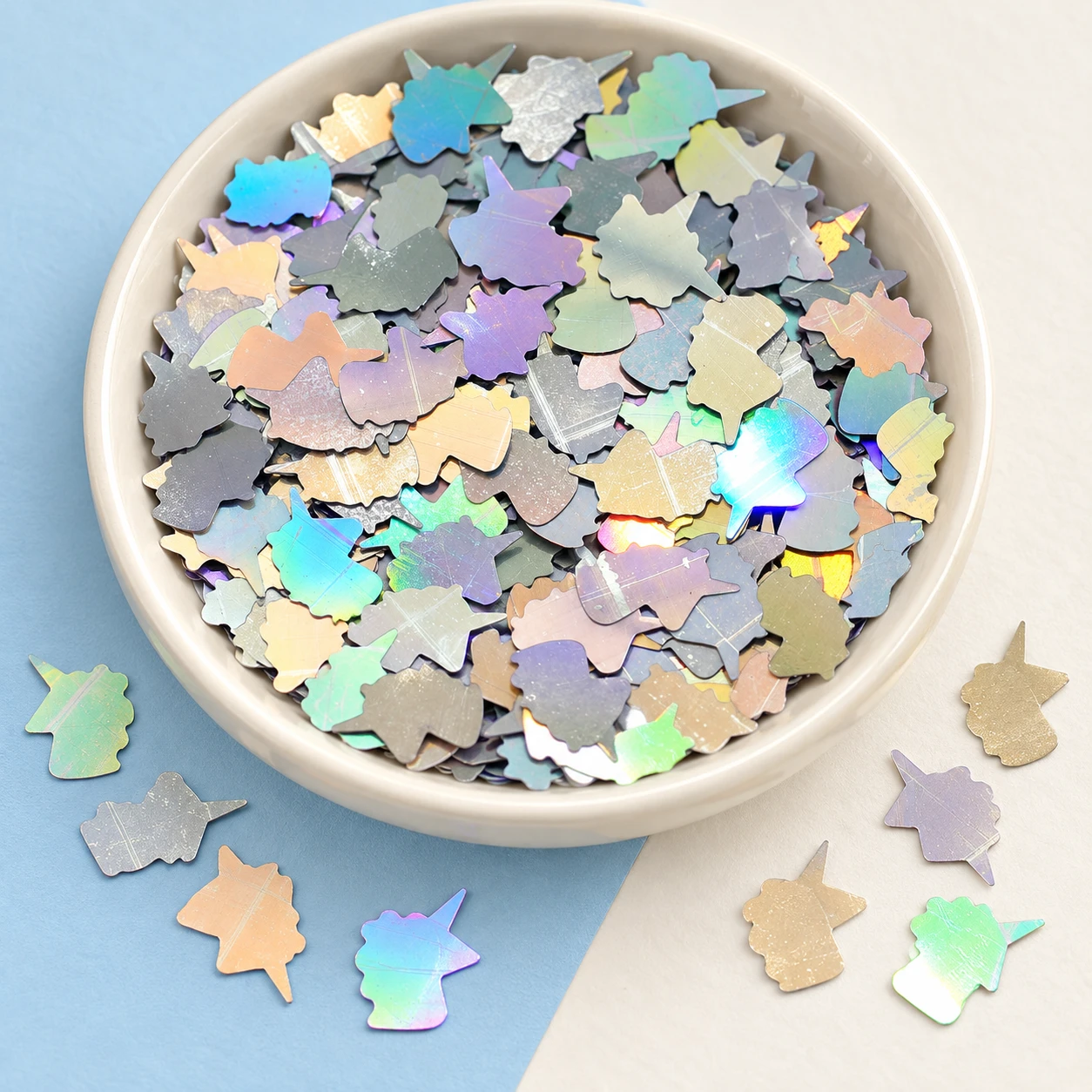 Mini Iridescent Unicorn Sequins MA104 displayed for assortment selection
