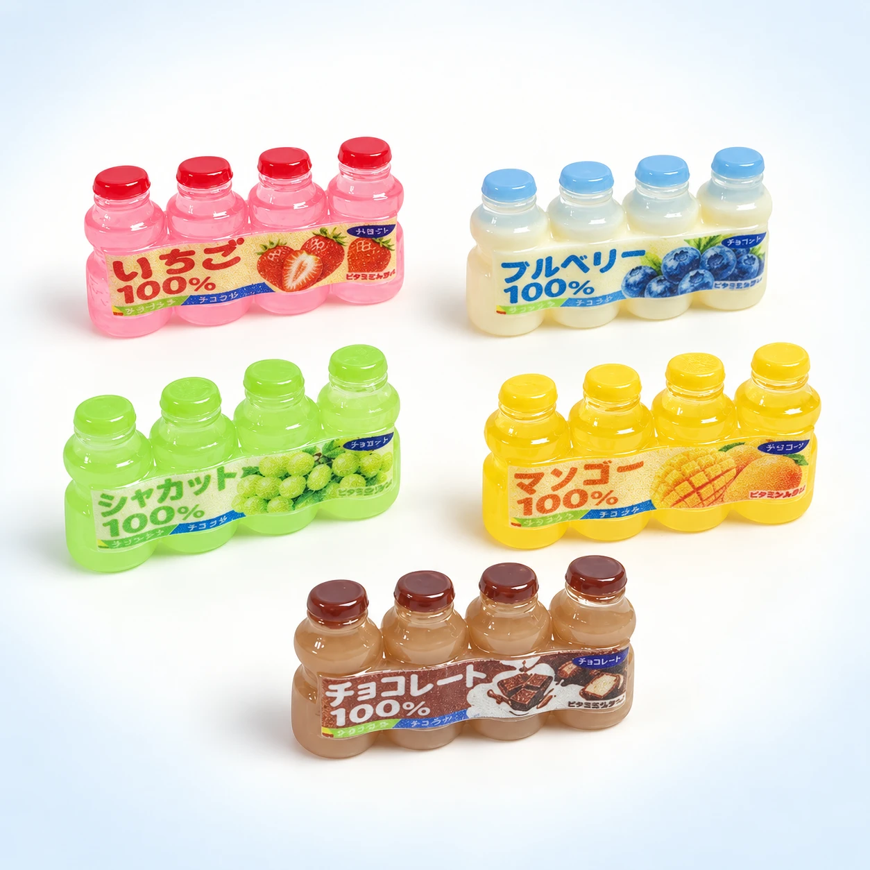 Mini Juice Drink Pack Resin Charms RW002074 on a clean light studio background