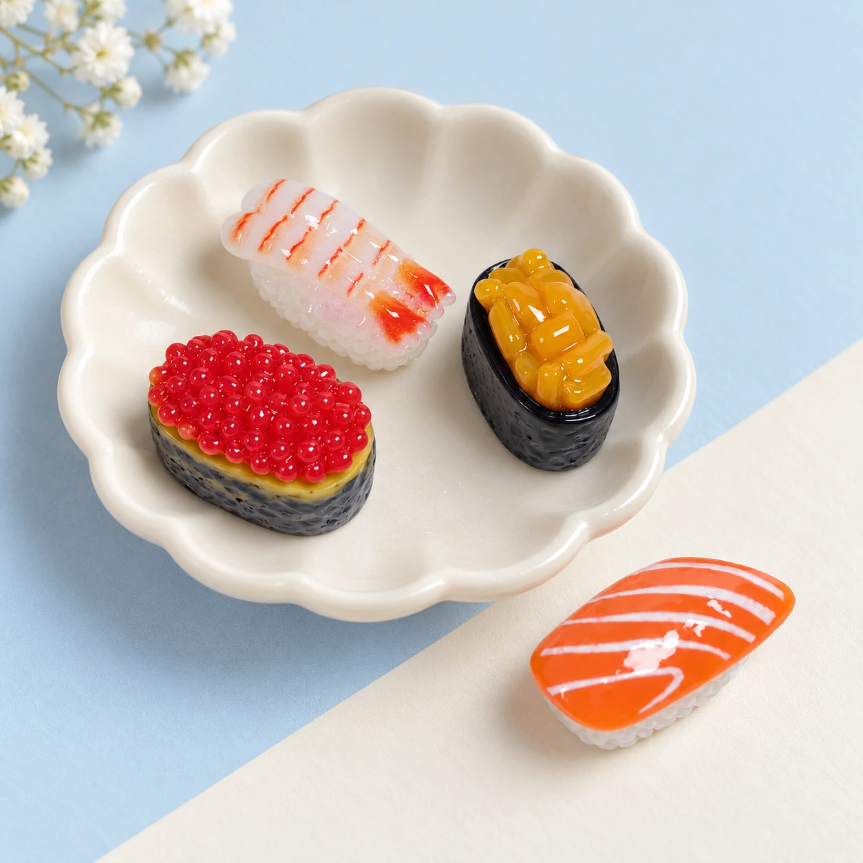 Mini Sushi Resin Charms RW00998 displayed for assortment selection