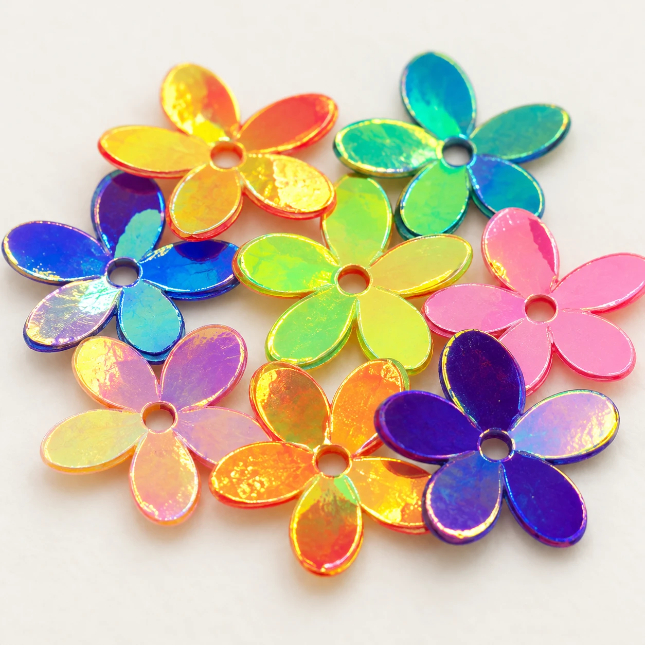 Mixed Flower Confetti Sequins MA025 close-up showing the decorative shape and finish