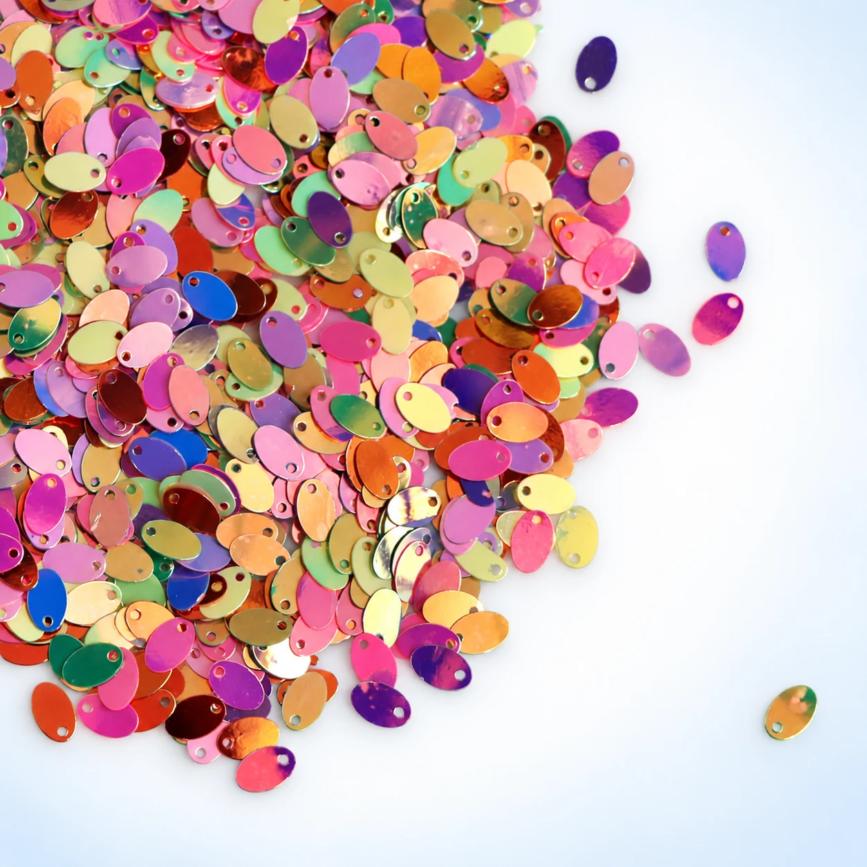 Multicolor Flat Disc Sequins MA018 on a clean light studio background