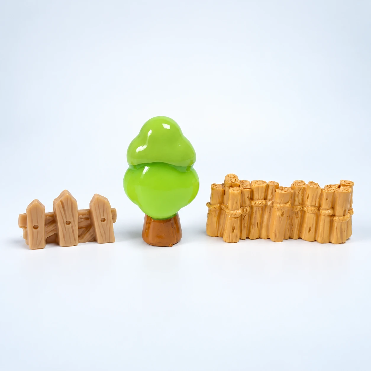 Tree and Fence Resin Miniatures RW002220 on a clean light studio background