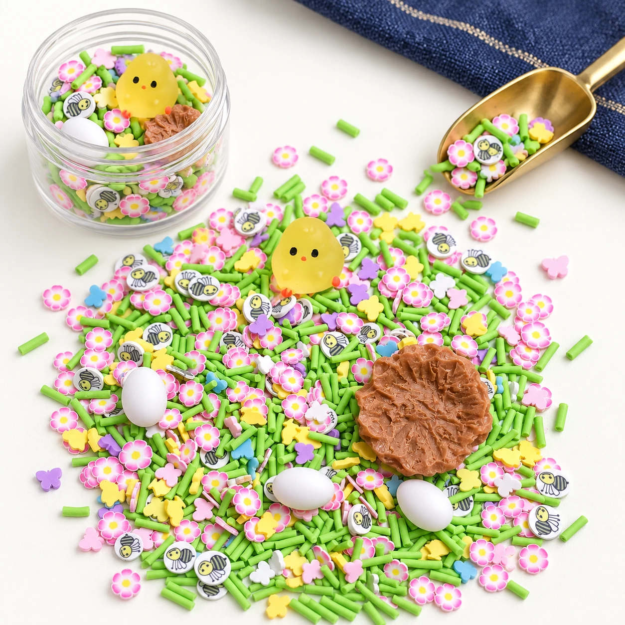 Chick & Bee Garden Filler Mix in a slime-workspace concept, SLM709