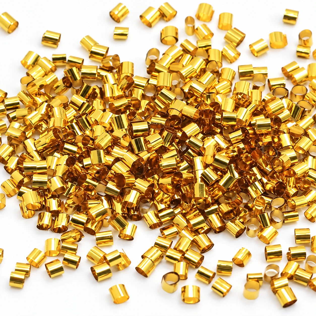 Detail visualization of gold bingsu bead fillers, YM109
