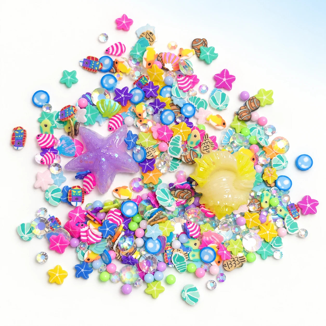 Sea Creature & Star Filler Mix on a bright white studio background, SLM715