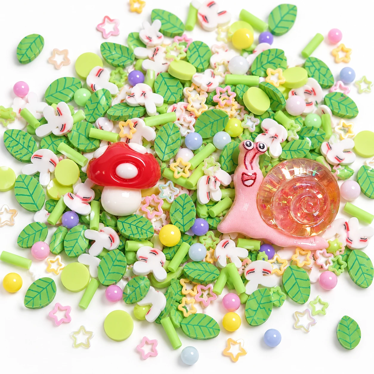 Detail visualization of snail & mushroom woodland filler mix, SLM004074