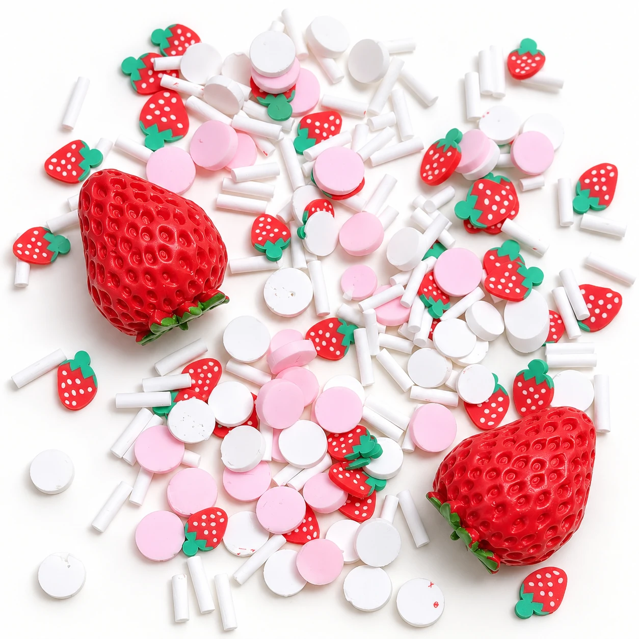 Detail visualization of strawberry & pastel sprinkle filler mix, SLM26521